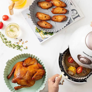 Fritadeira Air Fryer Forno De Silicone Atualizado Forro De Papel De Fácil De Limpar Folha Reutilizável Ferramentas De Cozinha