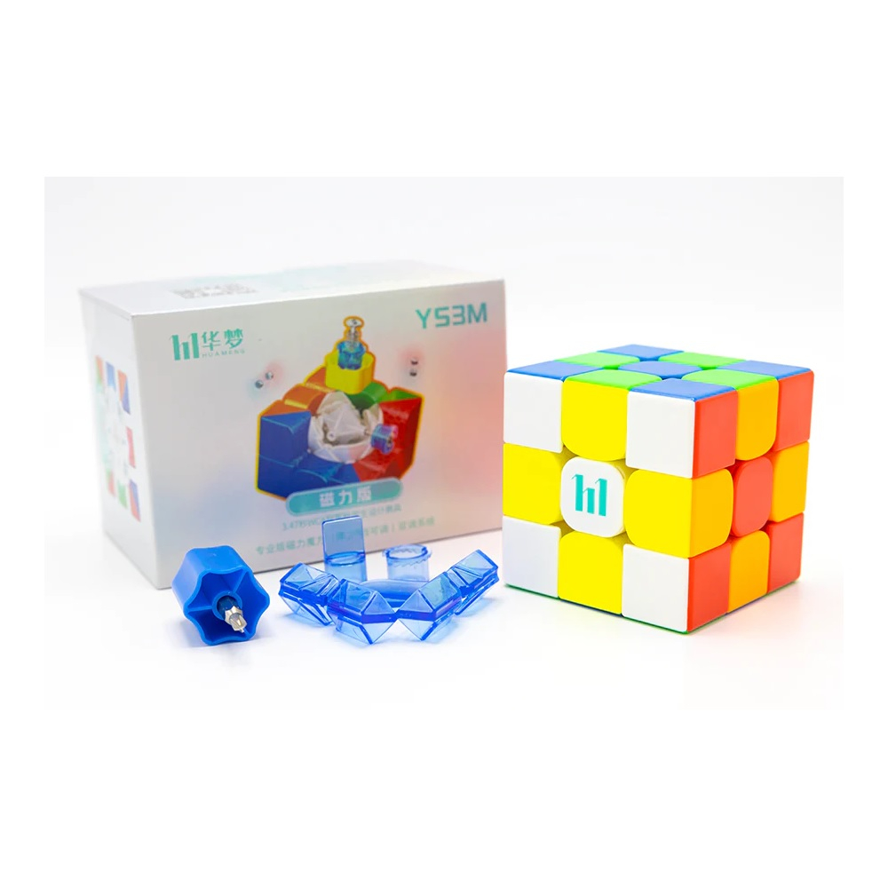 Yuxin pouco magia 2x2 v2m cubo de velocidade magnética stickerless