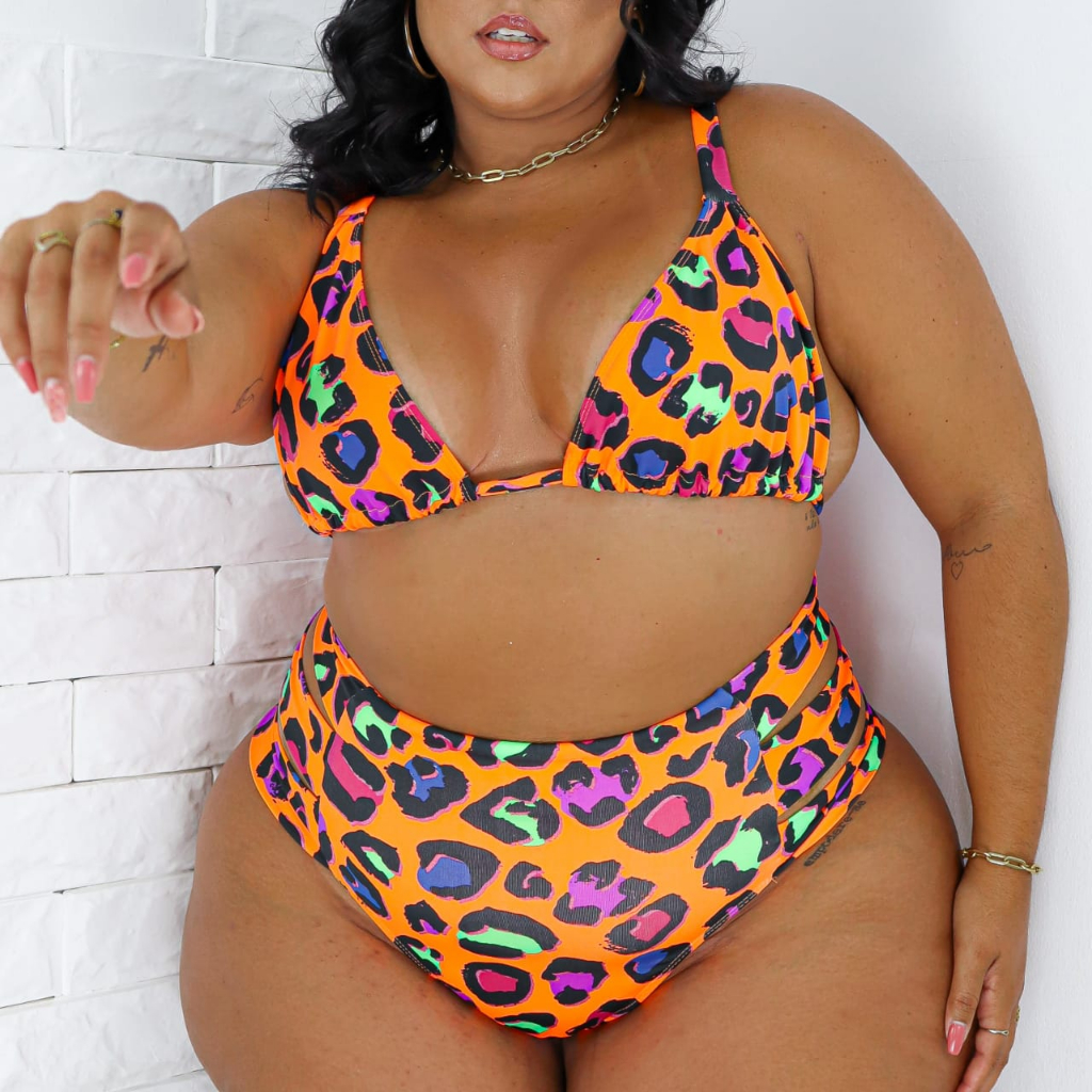 Biquini Plus Size: Hot Pant e alta compressão - Mania Brasil