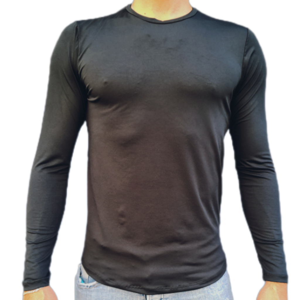Camisa Blusa Térmica Masculina Manga Longa Proteção UV 50+ Segunda Pele