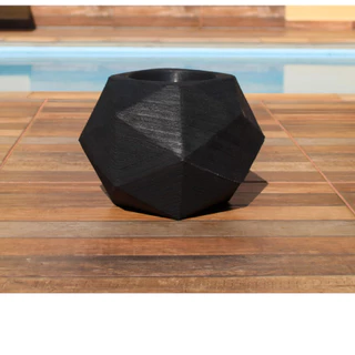 Vaso planta Para estante escritório casa centro de mesa moderno Esfera geométrica N2 3d
