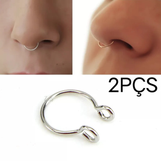 Compre Com adesivo sem piercing masculino sobrancelha conjunto sem