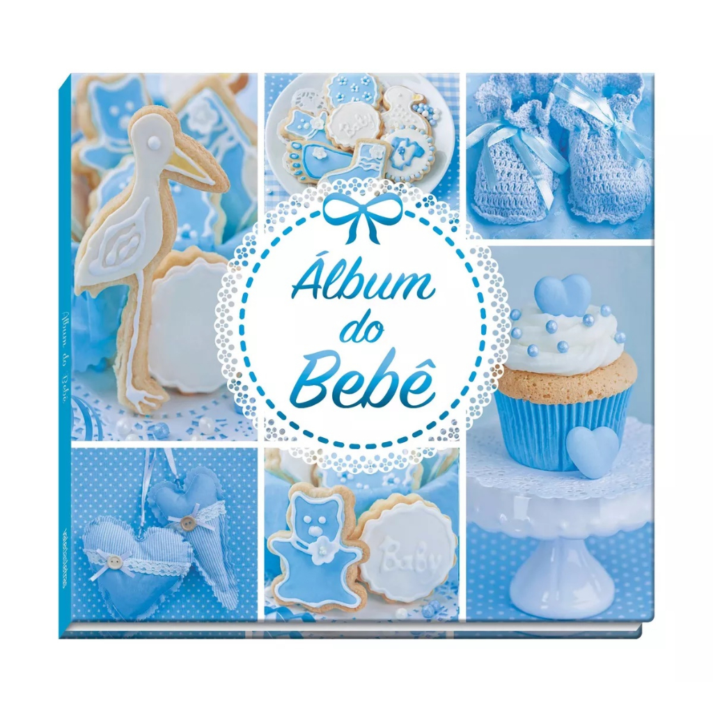 Álbum do Bebê - Azul - Editora Vale das Letras | Shopee Brasil