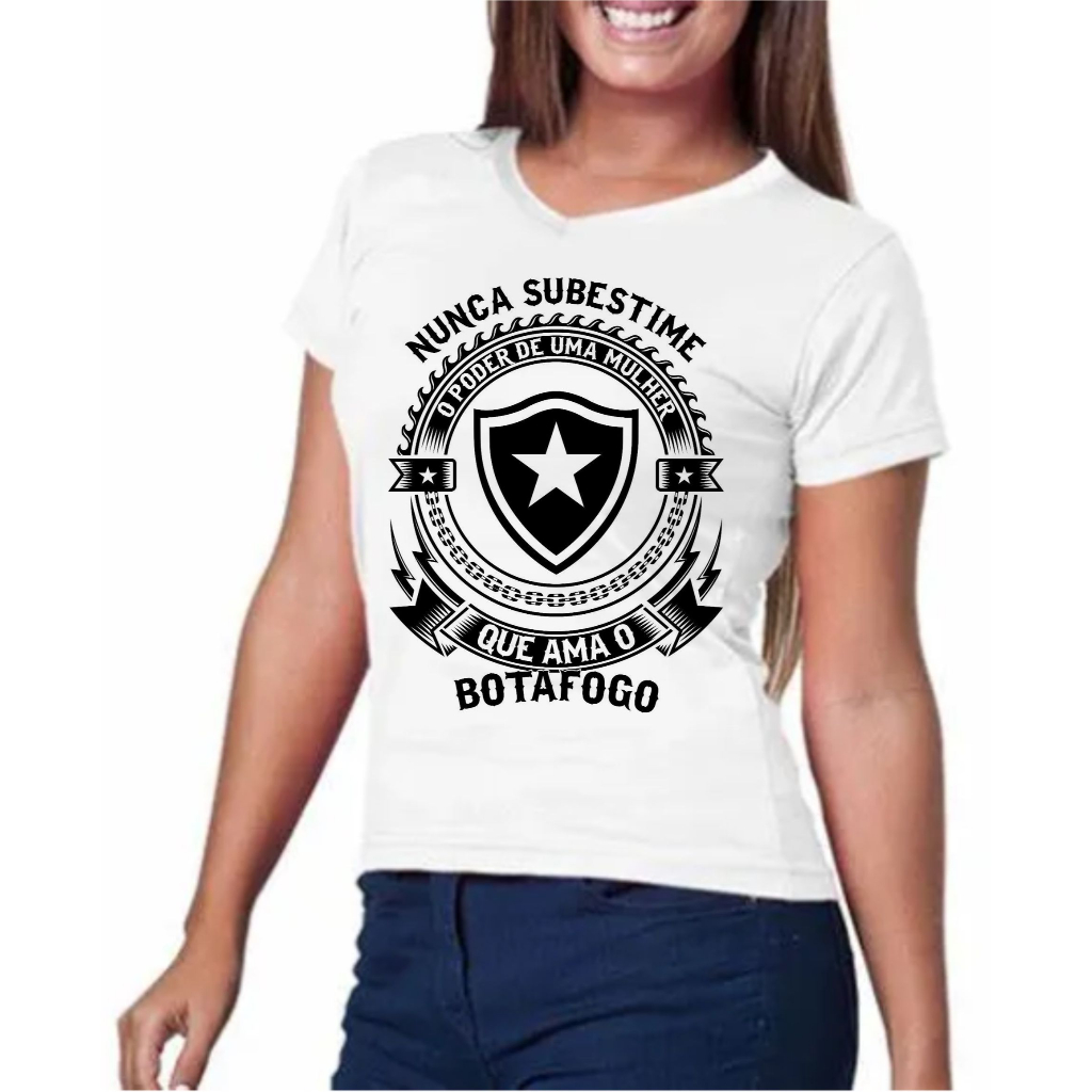 Camiseta Babylook Botafogo feminina