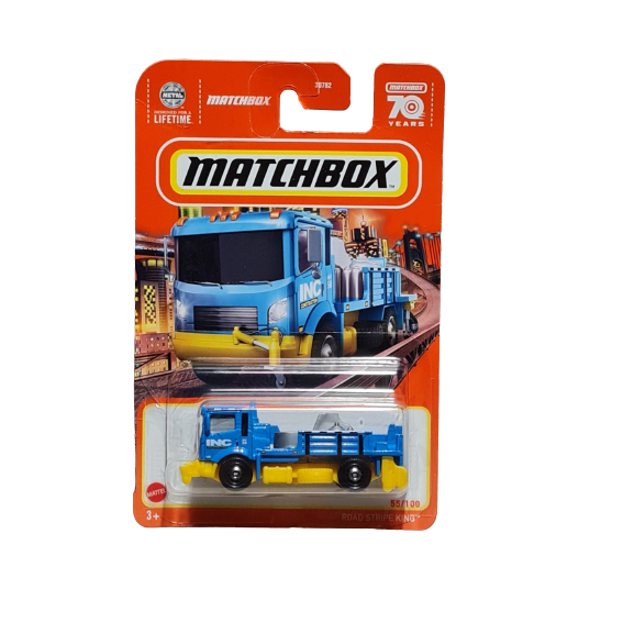 Matchbox Road Stripe King – Spielzeugauto – Handlich & Robust – Für Kleine Sammler