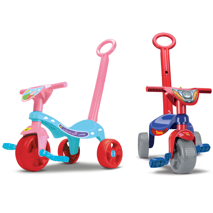 Triciclo Samba Toys Velotrol Triciclo Infantil, Motoca, Tchuco Heróis, Moto  Infantil, Velocípede, Mini Veículos, Spider Man