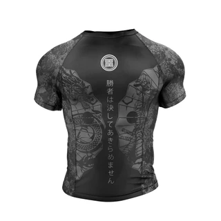 Rashguard Manga Curta Jiu Jitsu Luta Kimura Japao Oriental Cidades Kanji