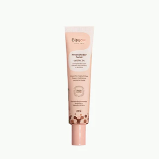 Preenchedor Facial Bisyou Skin Care - Rejuvenescimento - Preenche Rugas, Linhas de Expressão, Controla Oleosidade, Bigode Chinês, Olheira Funda e Olheira Profunda - Hidratante Vegano - 30ml Pronta Entrega.
