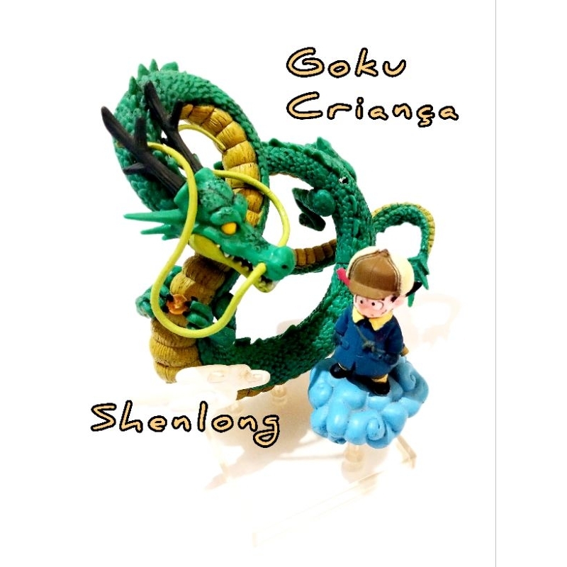 Goku Criança & Shenlong, Action Figure Colecionável, Dragon Ball Z