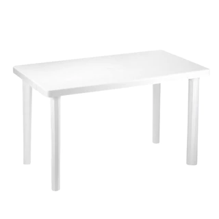Mesa Retangular Desmontavel Branca Casa Cozinha Piscina Jardim Lazer Promoção