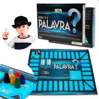 Jogo De Tabuleiro Infantil Qual E A Palavra? Educativo Escolar Crianças Pais E Filhos