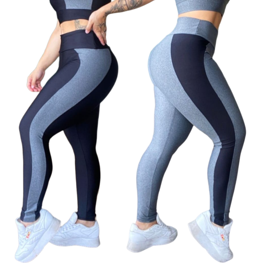 Calça Legging Feminina Cintura Alta Academia Caminhada Dia a Dia - Moda ...