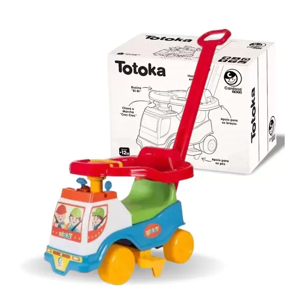 Totoka Bolinha Infantil Motoca Bebe Menina Velotrol Dedoche