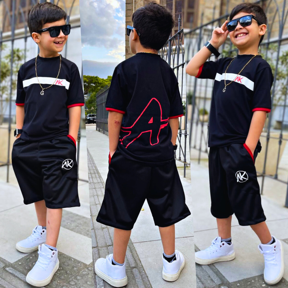 Conjunto Roupa Juvenil Moda Kids Masculina Lançamento Infantil