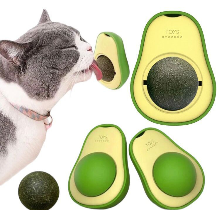 Brinquedo Para Gatos Abacate Com Catnip Avocado Ervas Anti Estresse 100% Natural