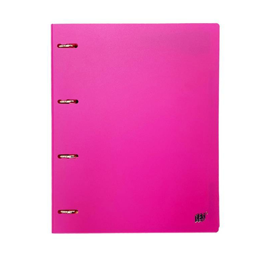 FICHÁRIO ESCOLAR ARGOLADO A4 PINK YES C/BLOCO E DIVISÓRIAS.