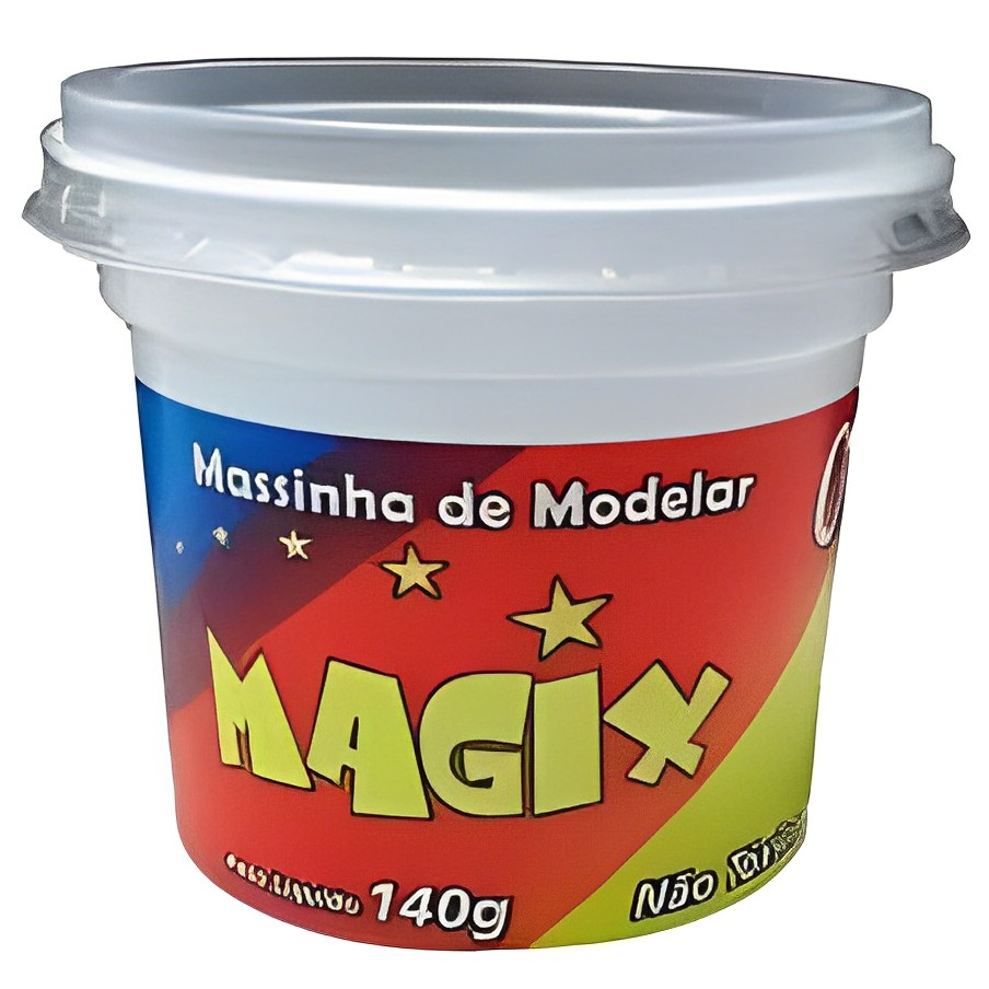 Pote de Massinha Massa para Modelar para escola Pote C/500g Magix ...