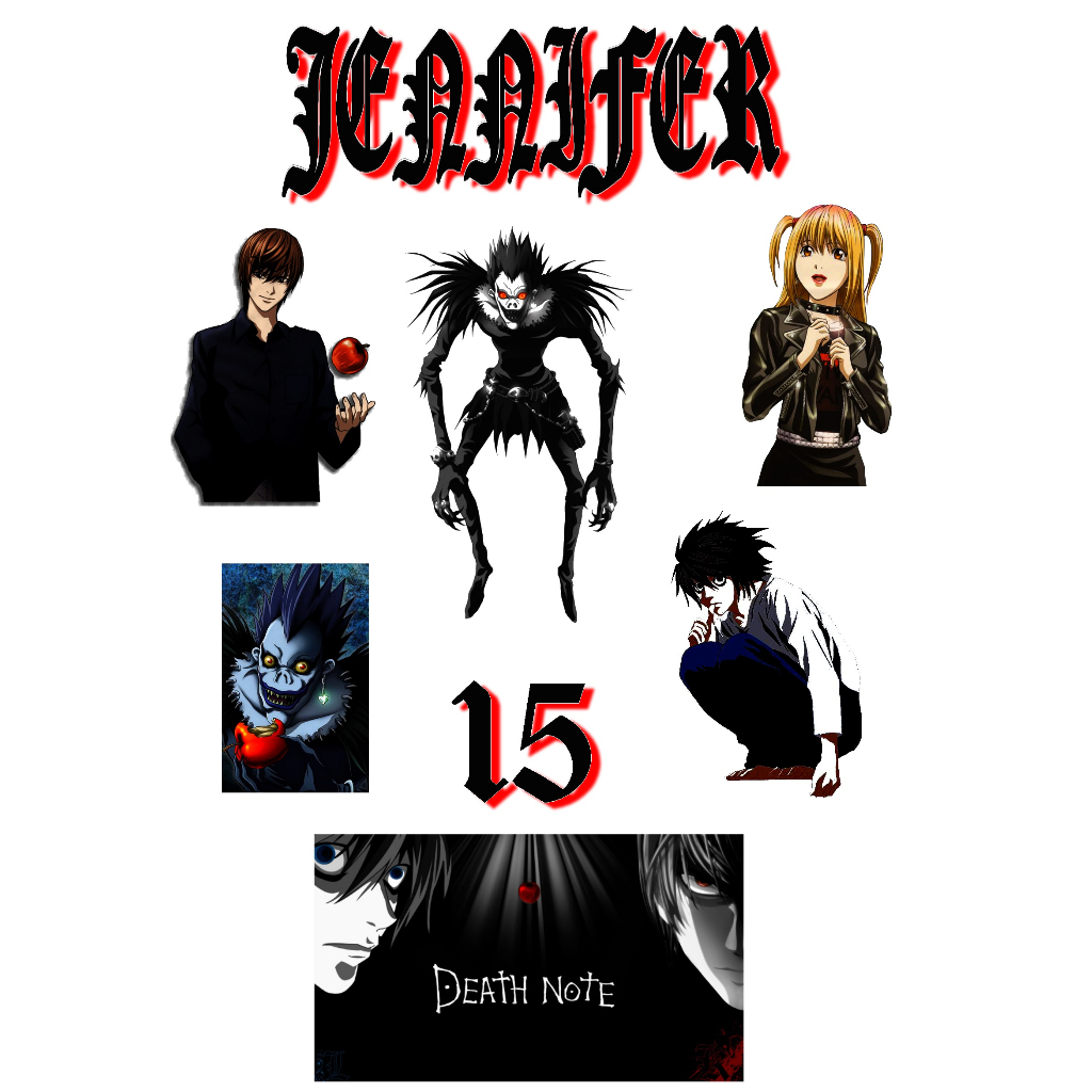 Topo de Bolo Personalizado Death Note | Shopee Brasil
