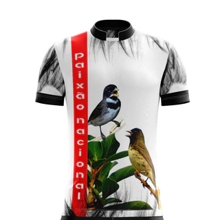 Camisa camiseta de passaros coleirinha papa capim baiano e trinca ferro pixarro criar é preservar