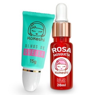 Kit Olhos de Gueixa + Óleo de Rosa Mosqueta Kokeshi