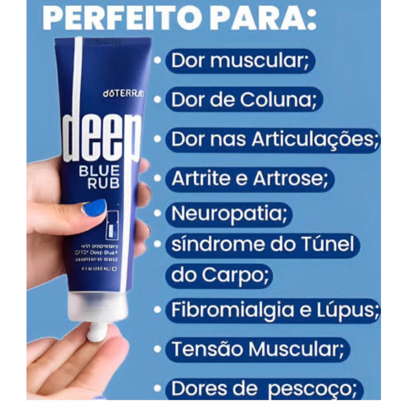 Pomada doterra deep blue rub shopee brasil