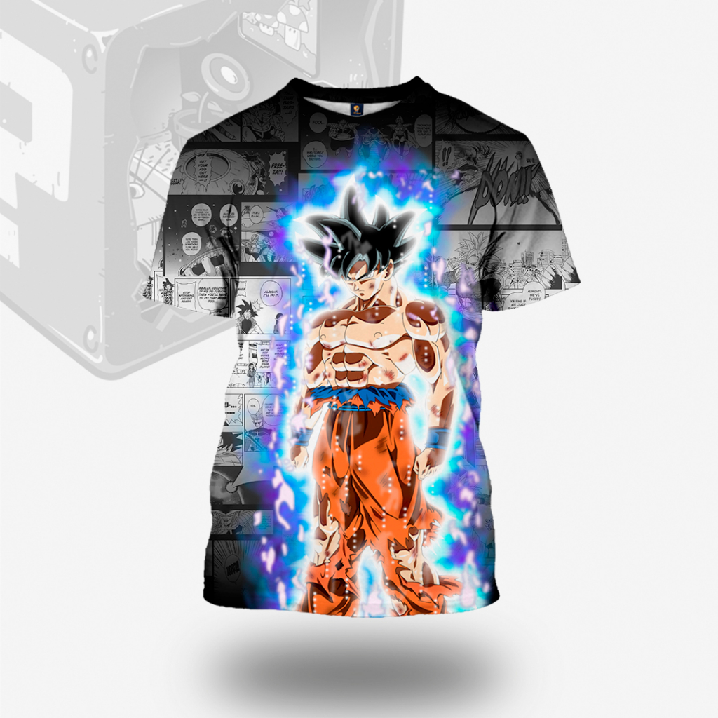 Camisa/Camiseta Anime Personagens Full Total Arte Goku Vegeta Dragon Ball z Super Saiyajin.