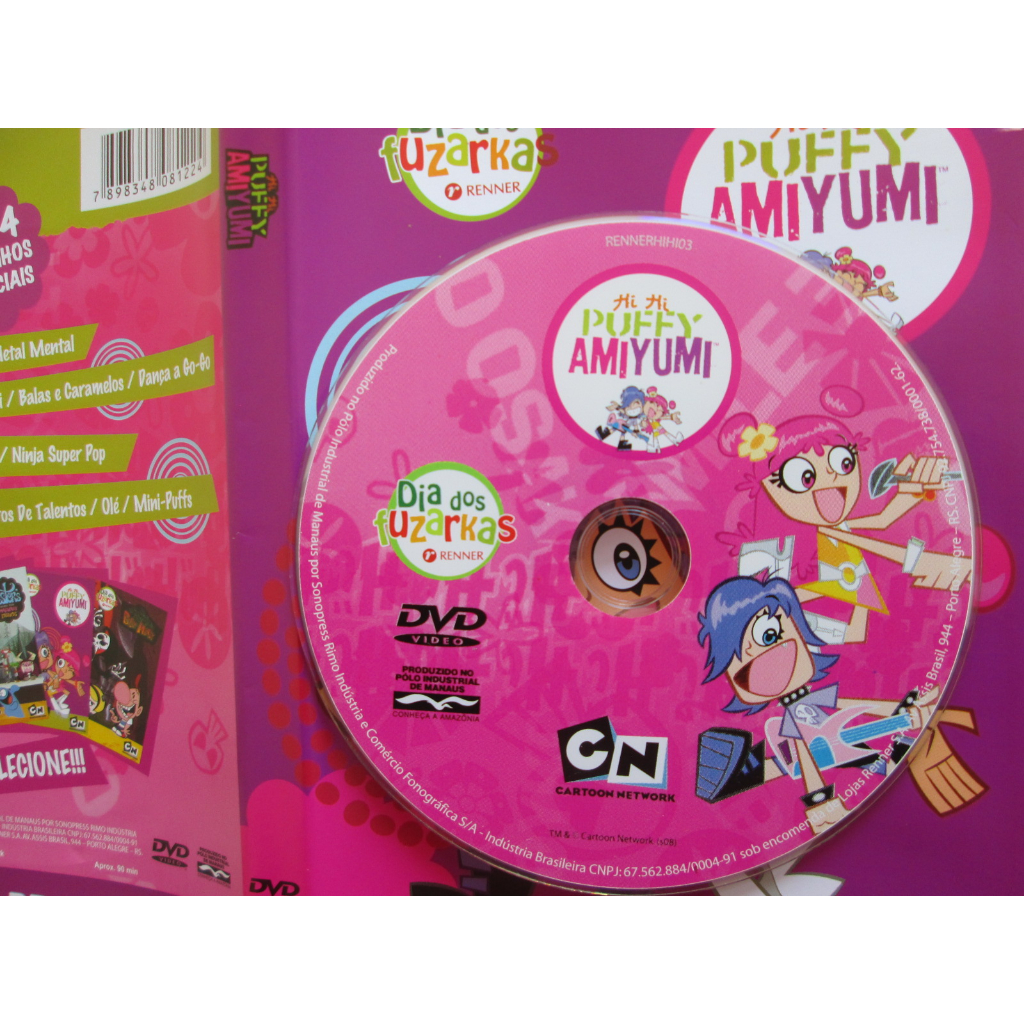 DVD - CARTOON NETWORK / HI HI PUFFY AMIYUMI / Dia Dos Fuzarcas