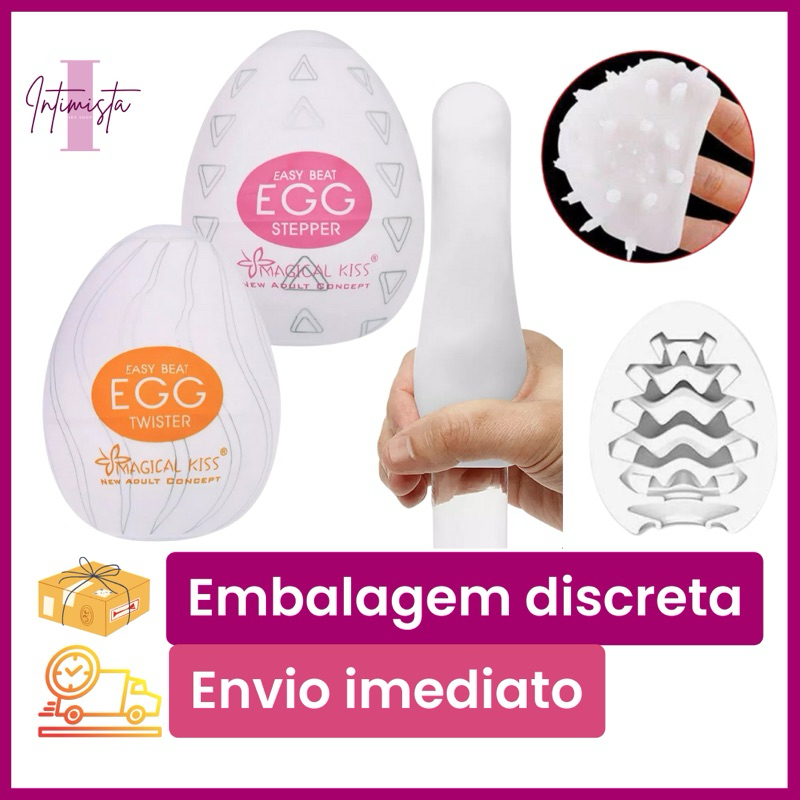 Egg Masturbador Masculino Ovo Silicone PRONTA ENTREGA