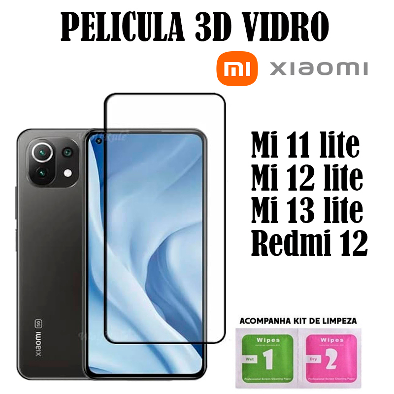 Película De Vidro Temperado Para Xiaomi Mi 11T e Mi 11T Pro 3d