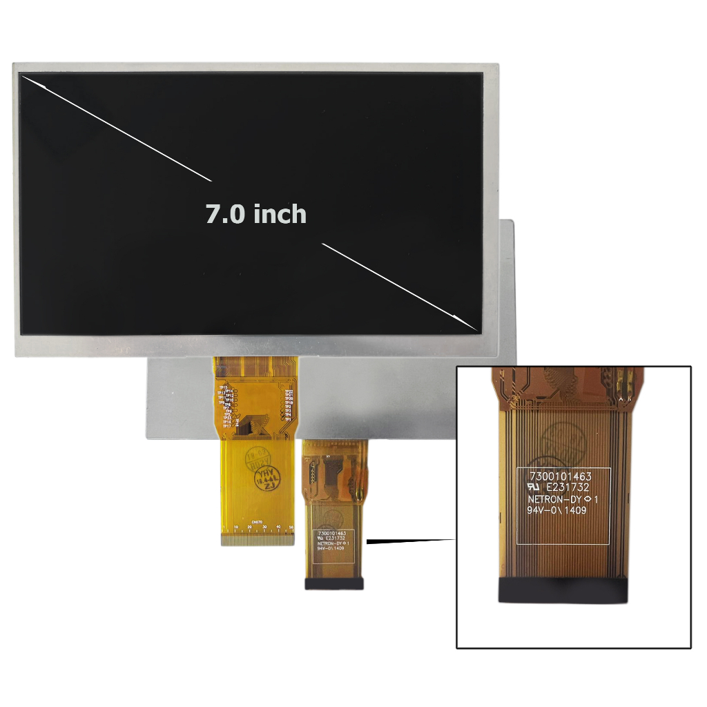 Tela Display LCD Tablet Multilaser M7S 7300101463 50 vias c painel plano cromado liso (AB02