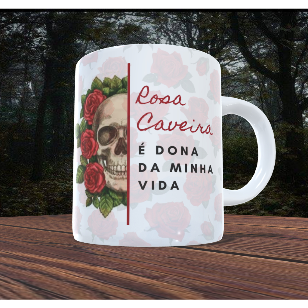 Caneca Rosa Caveira I