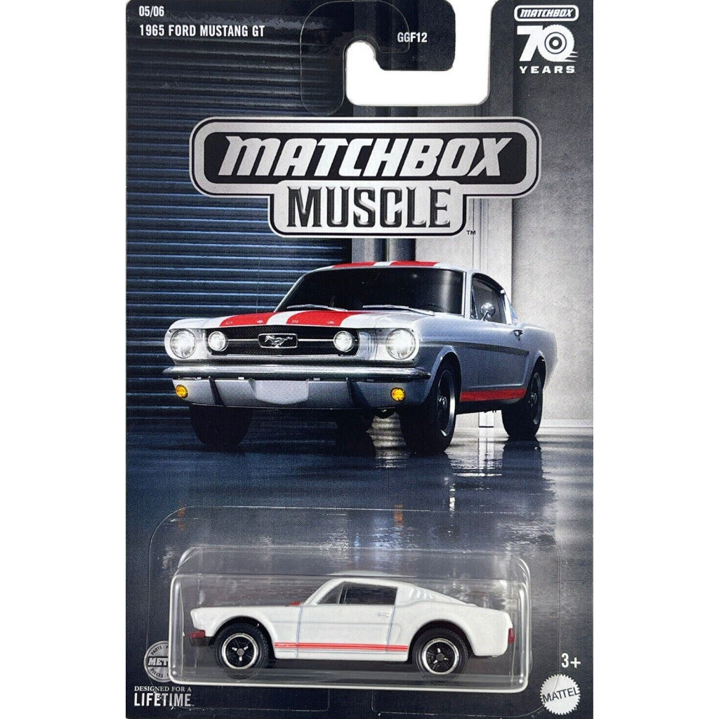 Muscle 1965 Ford Mustang GT White 2023 Matchbox 70 Years Shopee