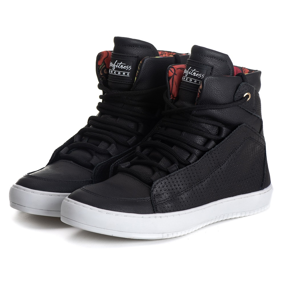 Tênis Sneaker Couro Legitimo Academia Fitness