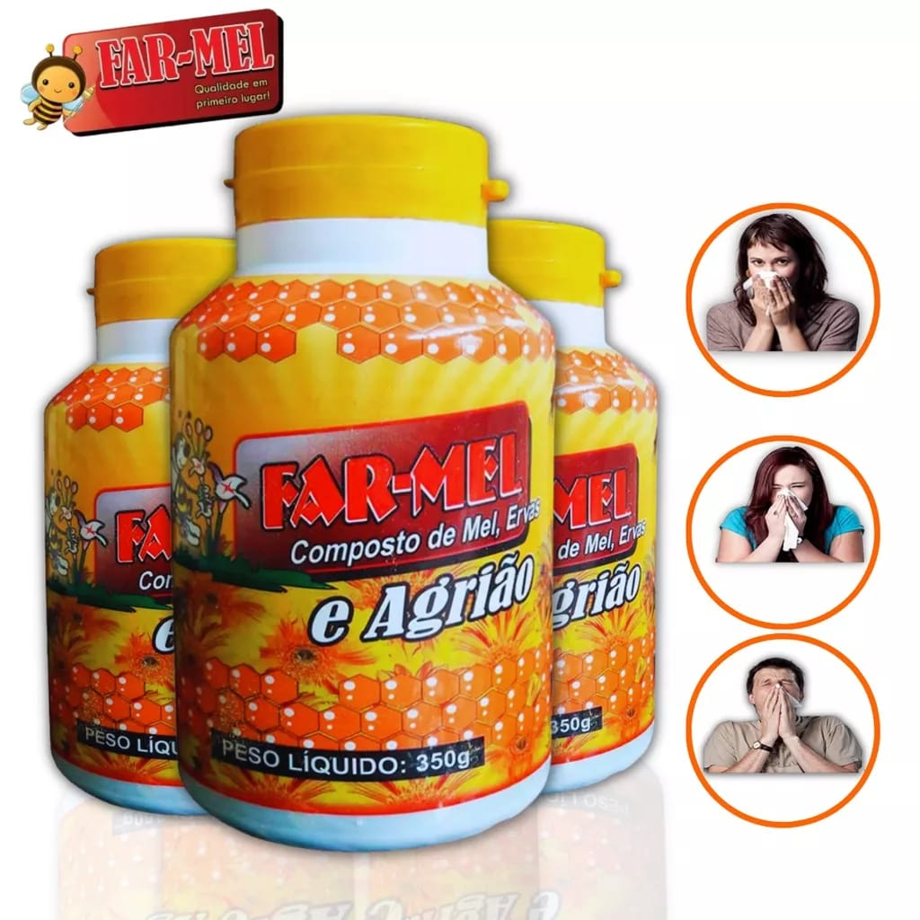 Xarope Farmel antigripal, agrião, abacaxi, menta, alho e limão | Shopee ...