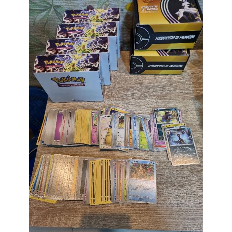 Lote 50 Cartas + 5 Foils/Reverse Foils Lendárias SEM REPETIÇÃO - Pokémon  TCG Original