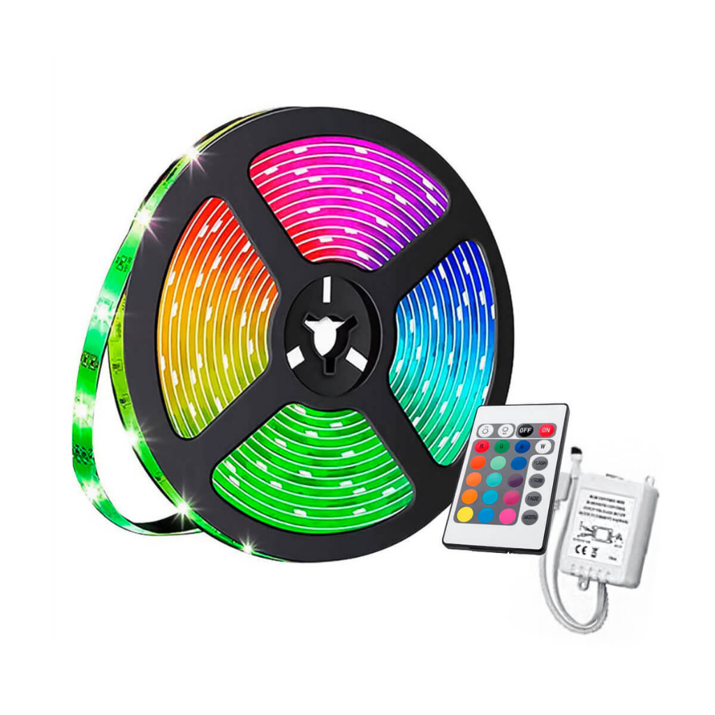 Fita De Led Rgb Rolo Com Metros Colorida Shopee Brasil