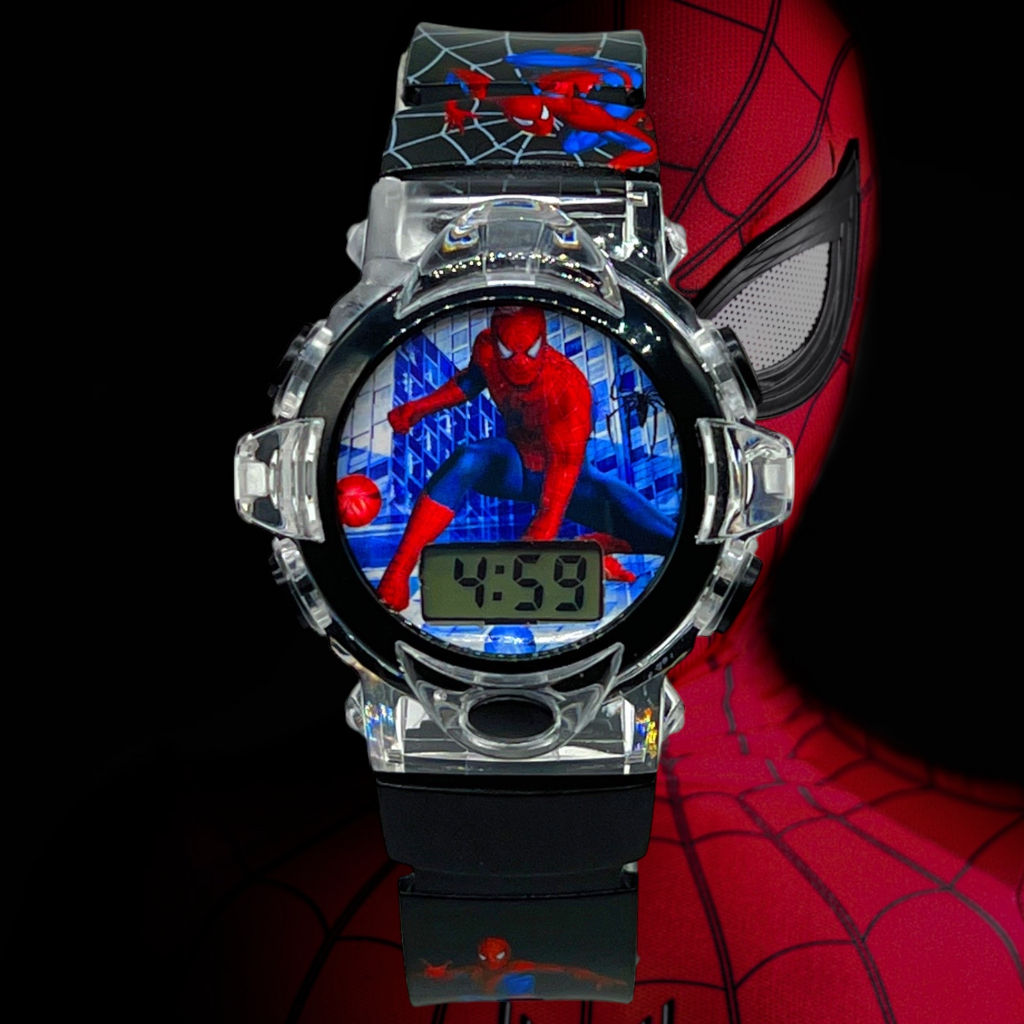 Relógio Homem Aranha Marvel Infantil com Luz/Som | Shopee Brasil