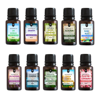 Kit Essências Aromatizador e Difusor Elétrico a Base de Água 15ml 02 Unidades
