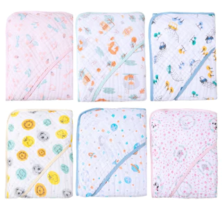 Toalha de Banho Fralda Soft com Capuz para Bebê  OU  Kit com 2, 3 ou 4 Toalhas em Oferta na Shopee