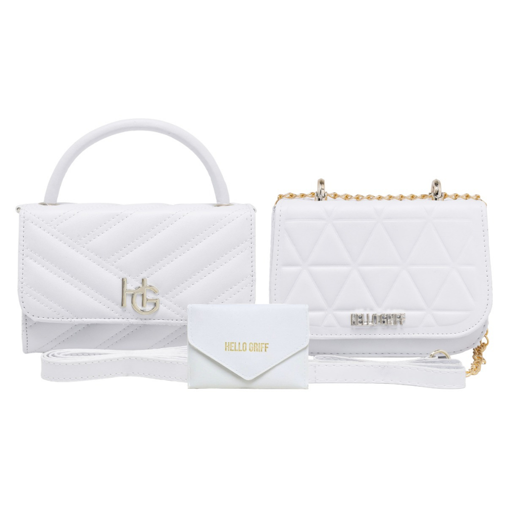 Kit De Bolsas Feminina Transversal 3 Peças De Lado E Ombro