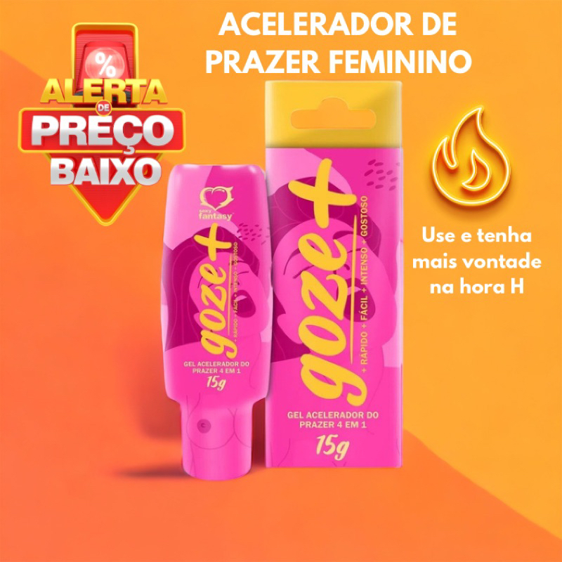 Acelerador De Prazer Feminino Goze Goze Mais Gel Excitante Sex Shop