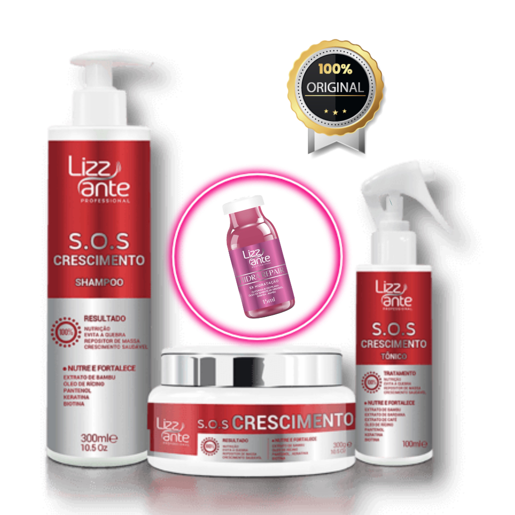 Queda de Cabelo Crescimento Acelerado Combate Calvície Preenchimento de Falhas Controla Oleosidade Anticaspa Antifrizz Extrato de Babosa Óleo de Rícino Biotina Pantenol Vitamina B5 Keratina Extrato de Café Nutrição Lizz ante Professional em Oferta na Shopee