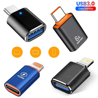 Adaptador Usb 3.0 Conector OTG Para Usb Tipo C Para Celular Notebook Macbook Mouse IOS USB-C Transferência Rápida
