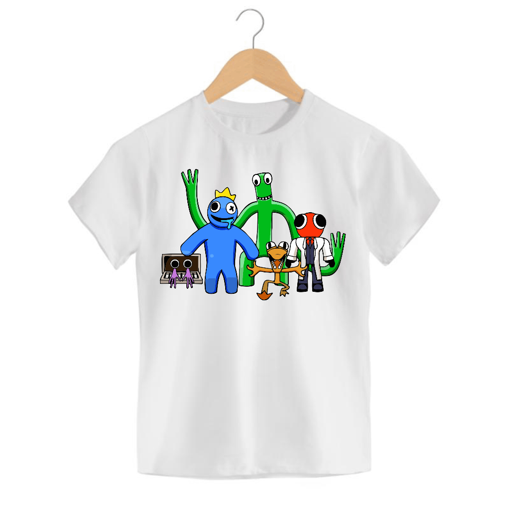 Camiseta Rainbow Friends Orange Laranja Personalizada