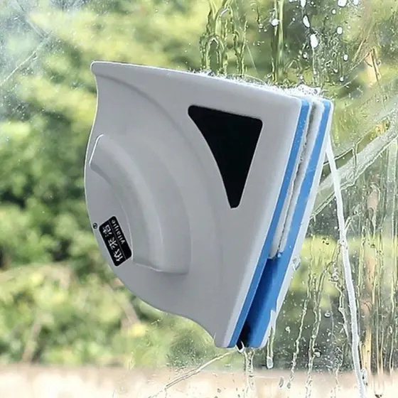 Limpador de Vidros Magnético Rodo Magico Dupla Face Magnético Limpeza Vidro Duplo Reforçado