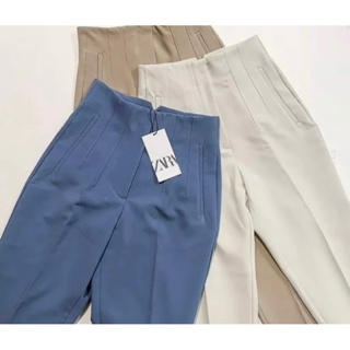 Calça Alfaiataria Feminina Cintura Alta Lançamento Moda Zara