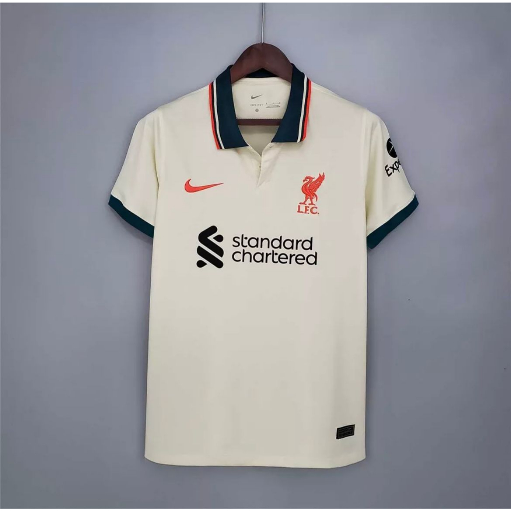 camisa de futebol liverpool polo branca 23/24