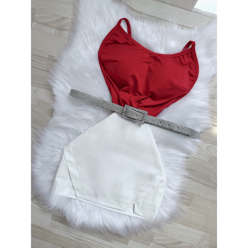 Santa Honey 2 Piece Teddy Set - Red