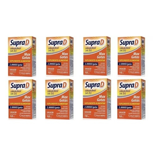 Vitamina Supra D Max 2000ui Por Gota 8x10ml Colicalcif - Kley Hertz