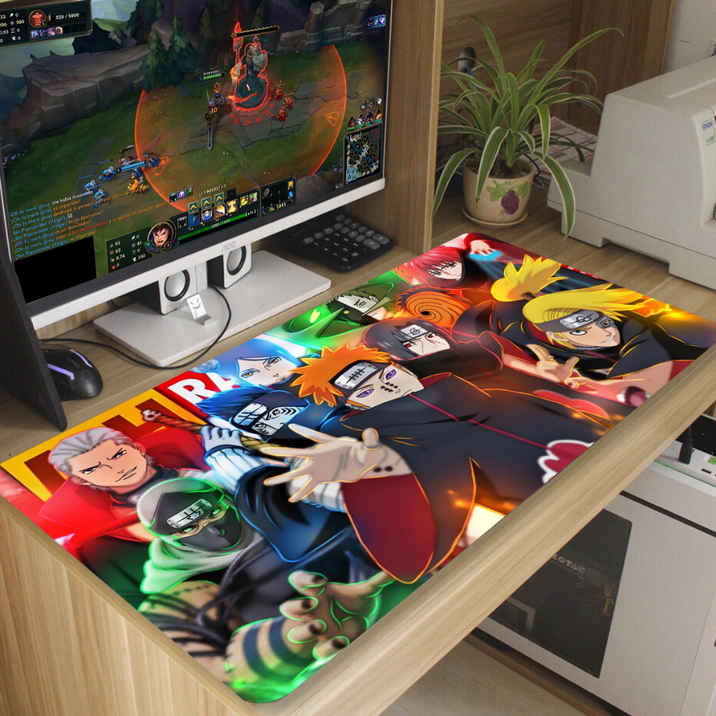 Mouse Pad Sasuk Animes Narut Antiderrapante Diversas Estampas 70x35 cm M82